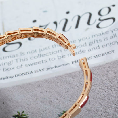 [Glow Jewelry]SERPENTI BRACELET PINK GOLD RUBELLITE