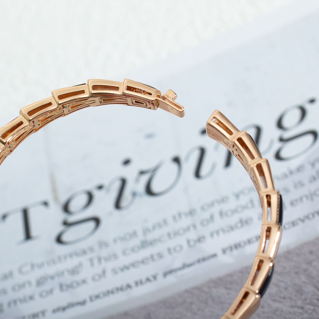 [Glow Jewelry]SERPENTI BRACELET PINK GOLD ONYX