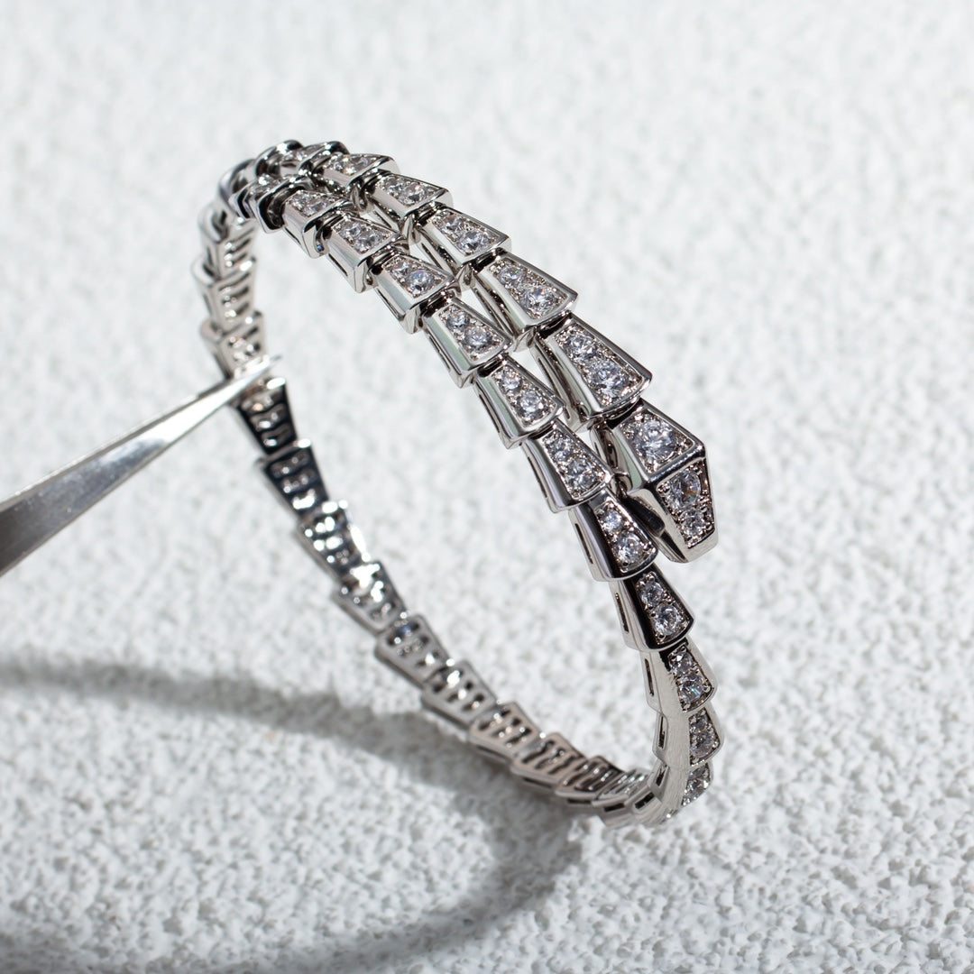 [Glow Jewelry]SERPENTI BRACELET 6MM SILVER DIAMOND