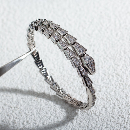 [Glow Jewelry]SERPENTI BRACELET 6MM SILVER DIAMOND