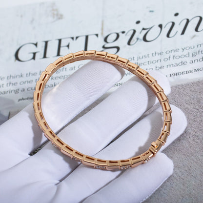 [Glow Jewelry]SERPENTI SMALL BRACELET PINK GOLD DIAMOND