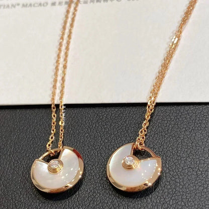 [Glow Jewelry]AMULETTE ROSE GOLD MOP NECKLACE