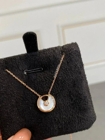 ¡®Glow Jewelry¡¯AMULETTE ROSE GOLD MOP NECKLACE