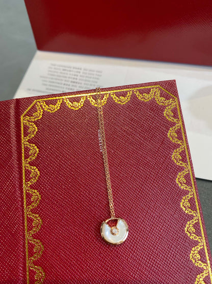 [Glow Jewelry]AMULETTE ROSE GOLD MOP NECKLACE