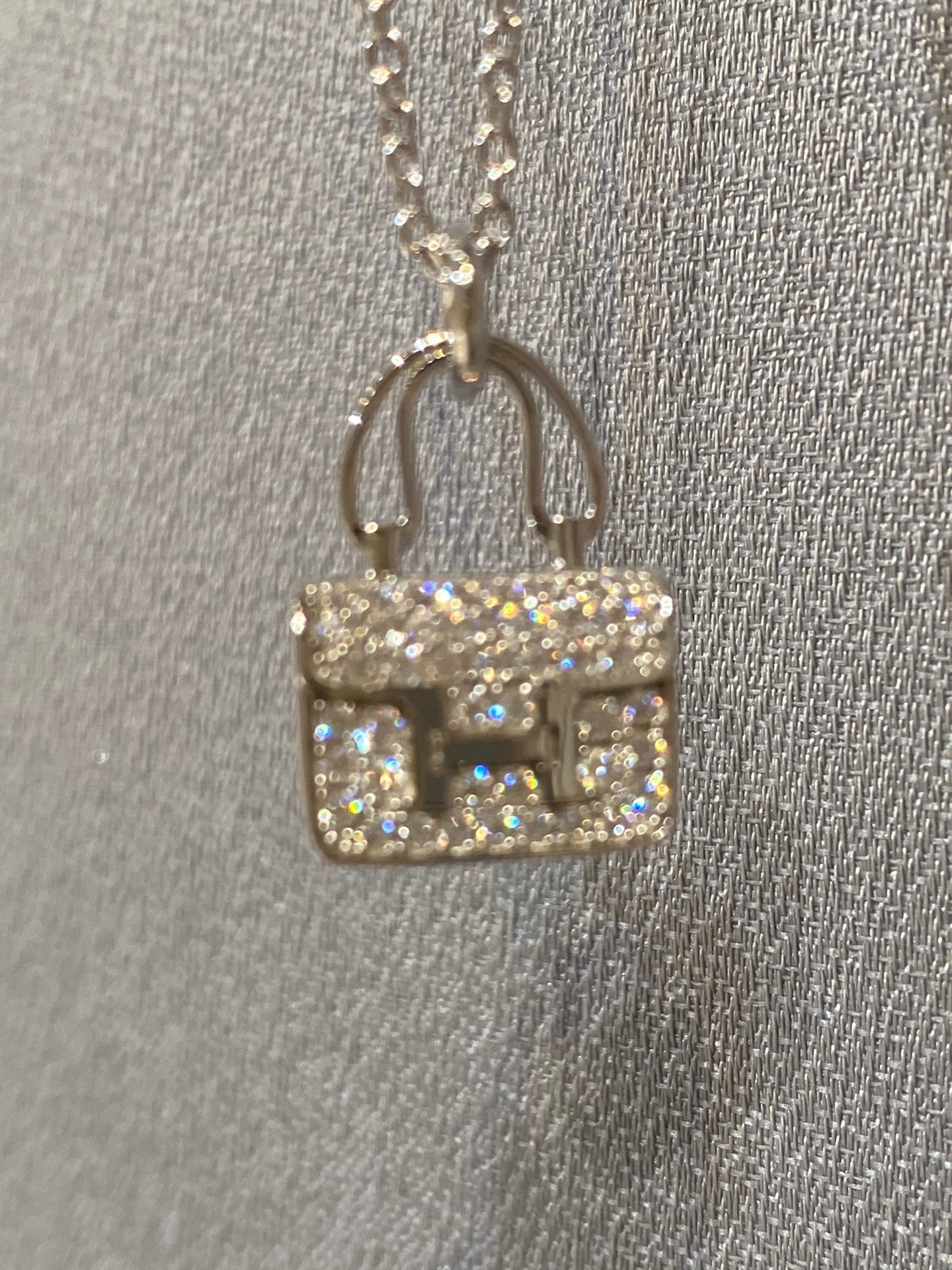 ¡®Glow Jewelry¡¯CONSTANCE PEDANT DIAMOND NECKLACE