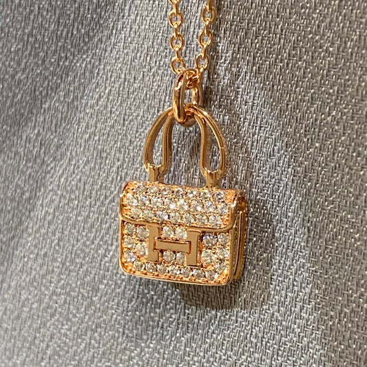 ¡®Glow Jewelry¡¯CONSTANCE PEDANT DIAMOND NECKLACE