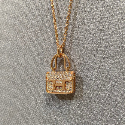 [Glow Jewelry]CONSTANCE PEDANT DIAMOND NECKLACE