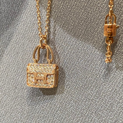 ¡®Glow Jewelry¡¯CONSTANCE PEDANT DIAMOND NECKLACE