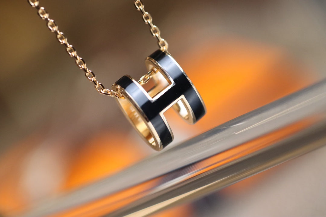 [Glow Jewelry]POP H PEDANT PINK GOLD