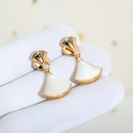 [Glow Jewelry]DREAM MOP PINK GOLD EARRINGS