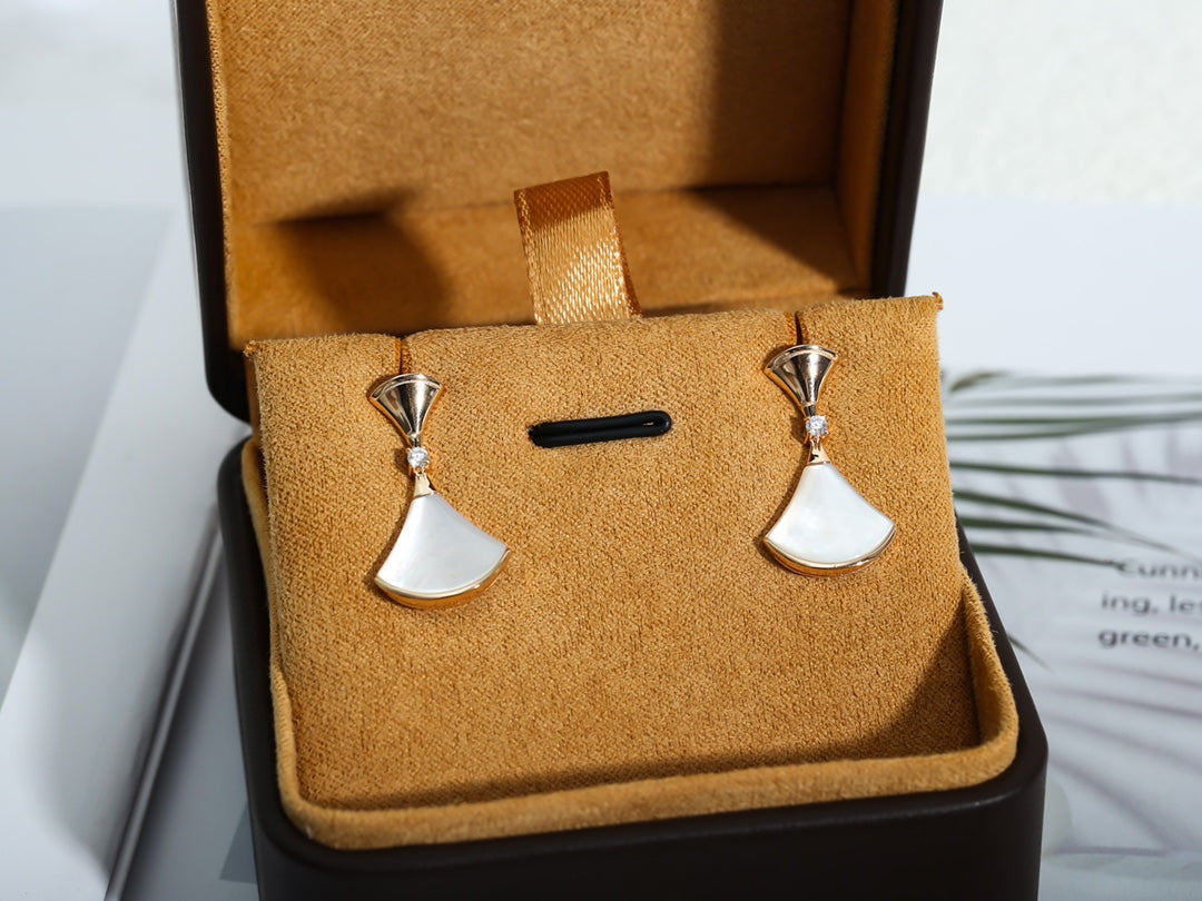 [Glow Jewelry]DREAM MOP PINK GOLD EARRINGS