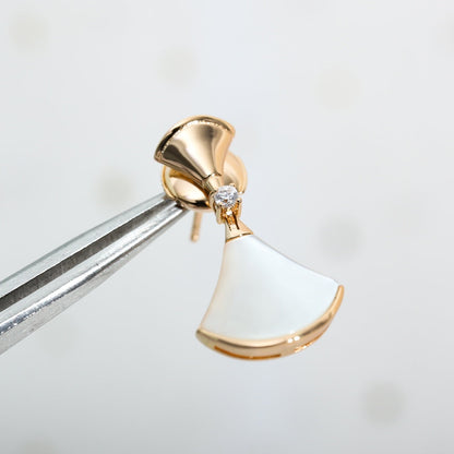 [Glow Jewelry]DREAM MOP PINK GOLD EARRINGS