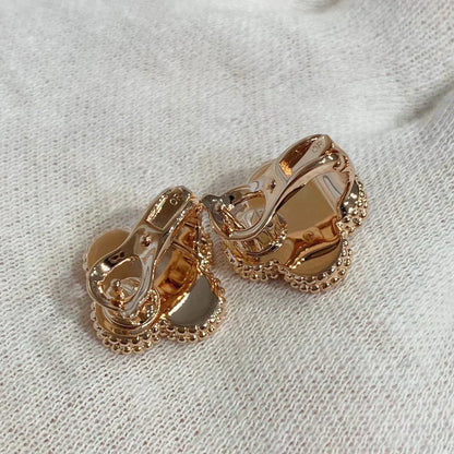 [Glow Jewelry]CLOVER MEDIUM 1 MOTIFS CARNELIAN  DIAMOND earrings