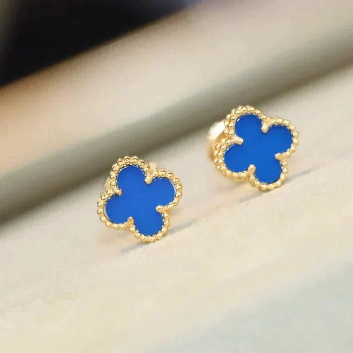 ¡®Glow Jewelry¡¯CLOVER MINI 9.5MM TURQUOISE EARRINGS
