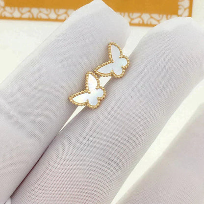 [Glow Jewelry]SWEET BUTTERFLY MOP EARSTUDS