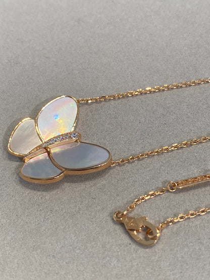 ¡®Glow Jewelry¡¯BUTTERFLY GOLD MOP DIAMOND NECKLACE