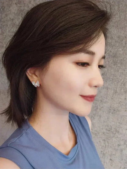 [Glow Jewelry]BUTTERFLY MOP DIAMOND EARRINGS