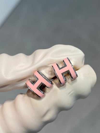 ¡®Glow Jewelry¡¯MINI POP H SILVER EARRINGS PINK