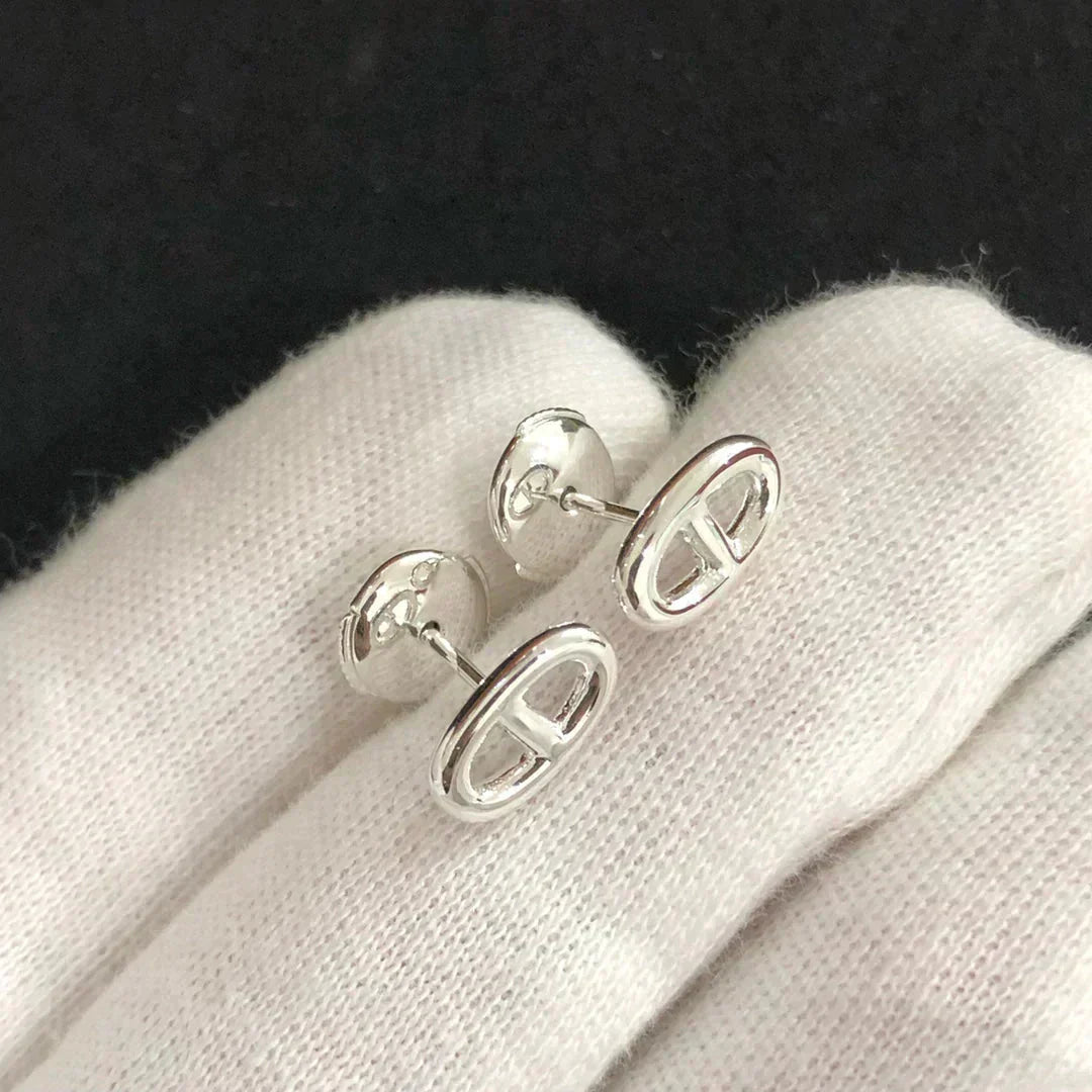 ¡®Glow Jewelry¡¯CHAINE SMALL EARRINGS GOLD AND SILVER