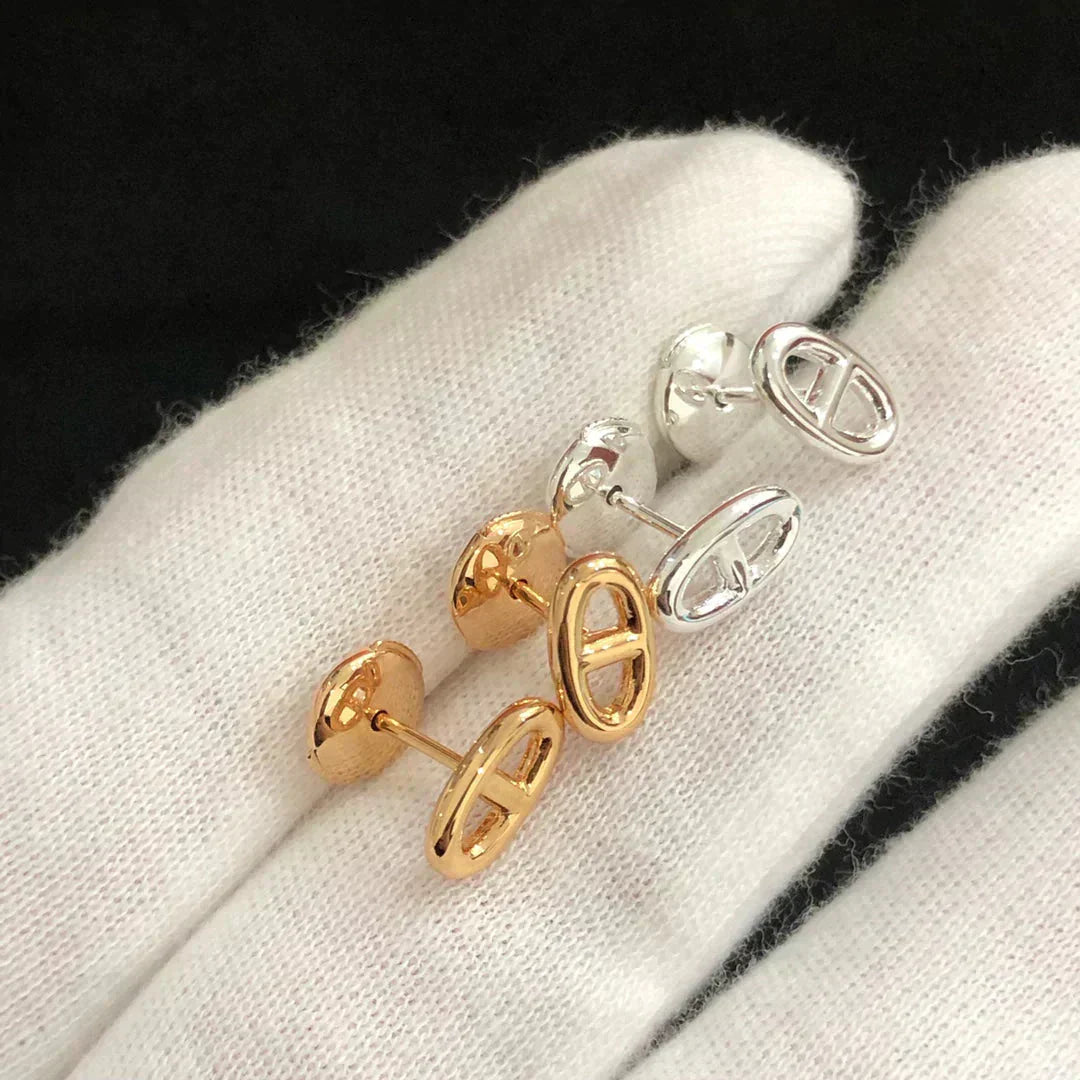 [Glow Jewelry]CHAINE SMALL EARRINGS GOLD AND SILVER