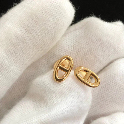 ¡®Glow Jewelry¡¯CHAINE SMALL EARRINGS GOLD AND SILVER