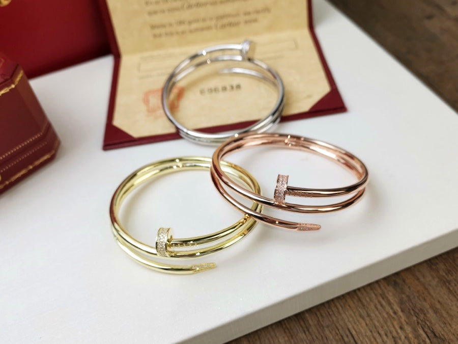 [Glow Jewelry]JUSTE BRACELET 3.5MM DOUBLE ROW DIAMOND