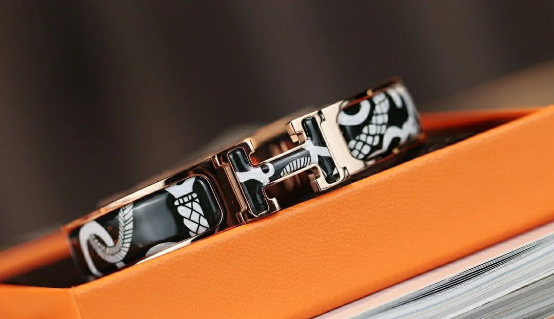 [Glow Jewelry]H TARTAN BRACELET 12MM