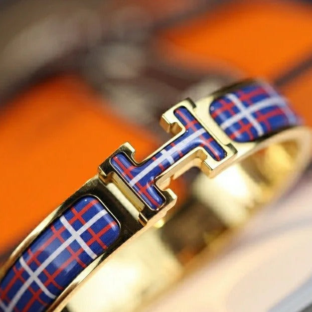 [Glow Jewelry]H TARTAN BRACELET 12MM