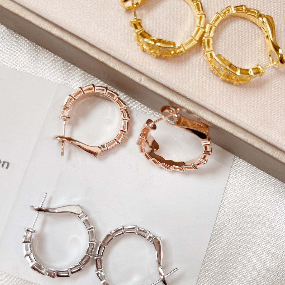 [Glow Jewelry]SERPENTI EARRINGS DIAMOND