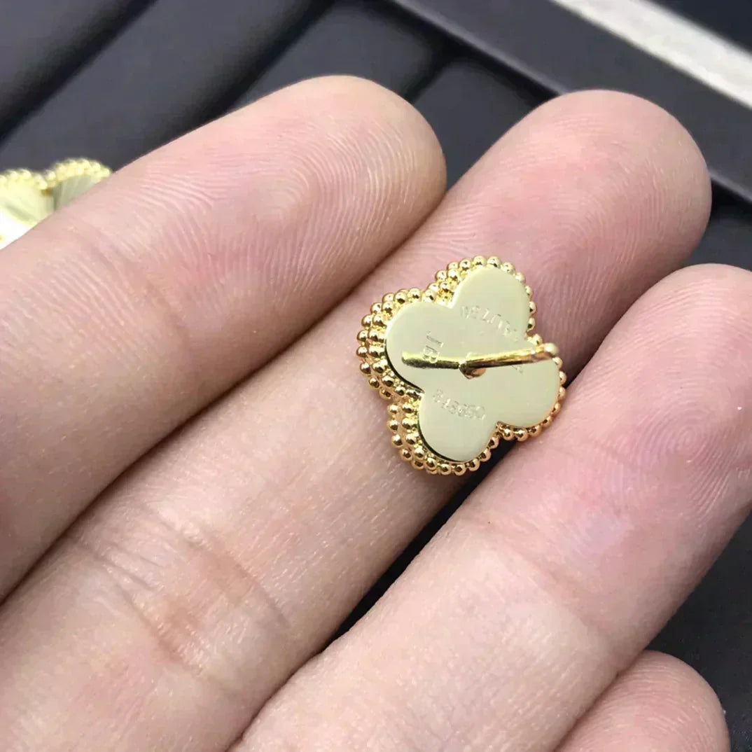 ¡®Glow Jewelry¡¯CLOVER MINI 9.5MM LASER EARRINGS