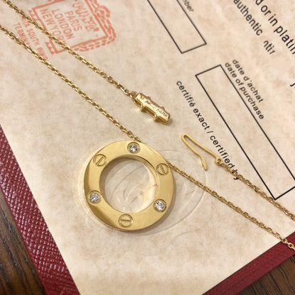¡®Glow Jewelry¡¯LOVE NECKLACE 16MM 3 DIAMONDS