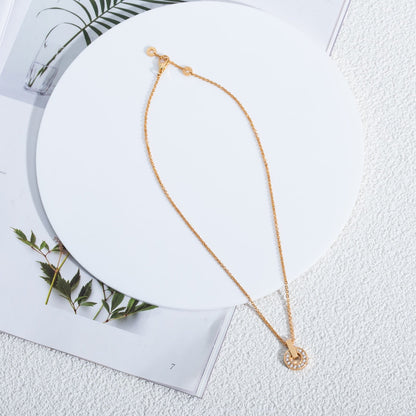 [Glow Jewelry]GARI NECKLACE PINK GOLD DIAMOND