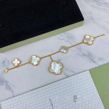 [Glow Jewelry]MAGIC CLOVER MOP GOLD BRACELET 5 MOTIFS