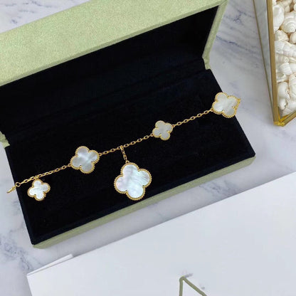 [Glow Jewelry]MAGIC CLOVER MOP GOLD BRACELET 5 MOTIFS