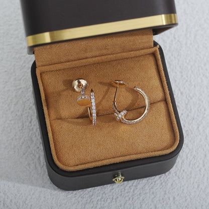 ¡®Glow Jewelry¡¯JUSTE EARRINGS 12.75MM PINK GOLD DIAMOND