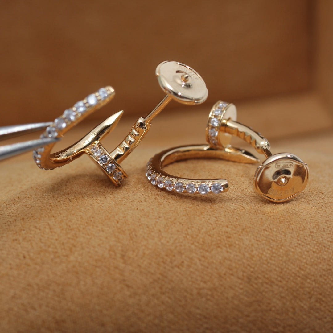 ¡®Glow Jewelry¡¯JUSTE EARRINGS 12.75MM PINK GOLD DIAMOND