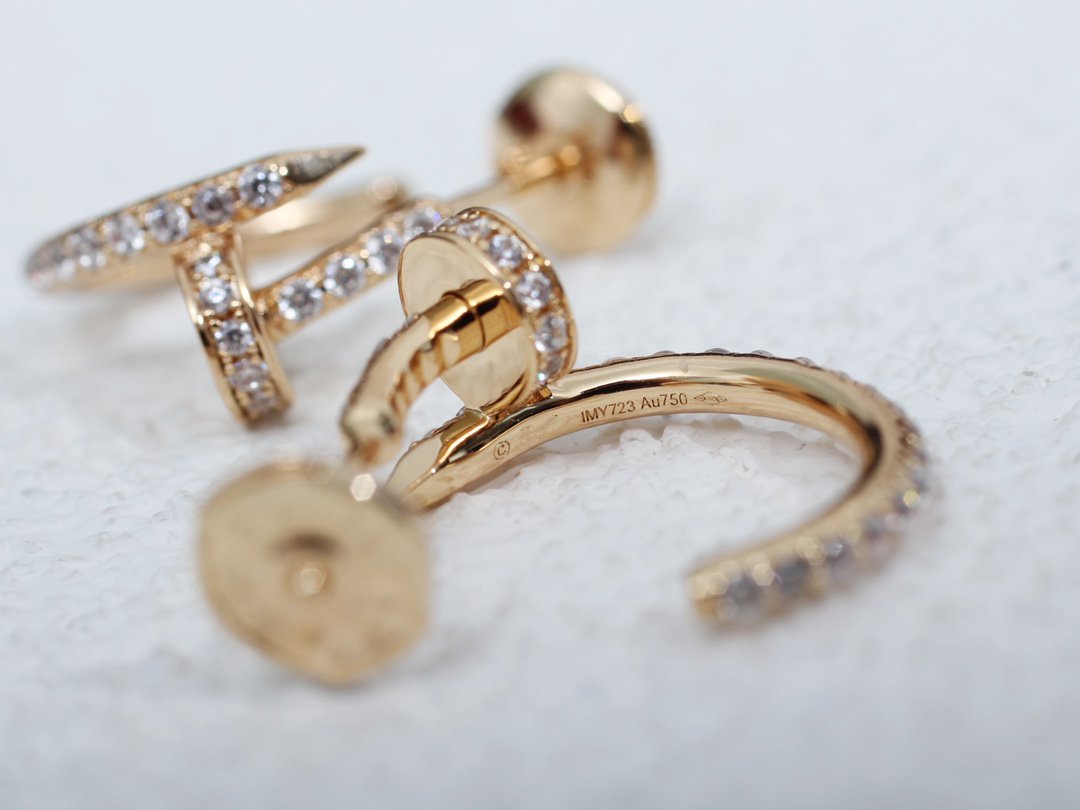 [Glow Jewelry]JUSTE EARRINGS 12.75MM PINK GOLD DIAMOND