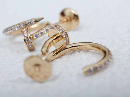 [Glow Jewelry]JUSTE EARRINGS 12.75MM PINK GOLD DIAMOND