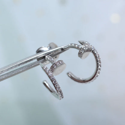 [Glow Jewelry]JUSTE EARRINGS 12.75MM SILVER DIAMOND