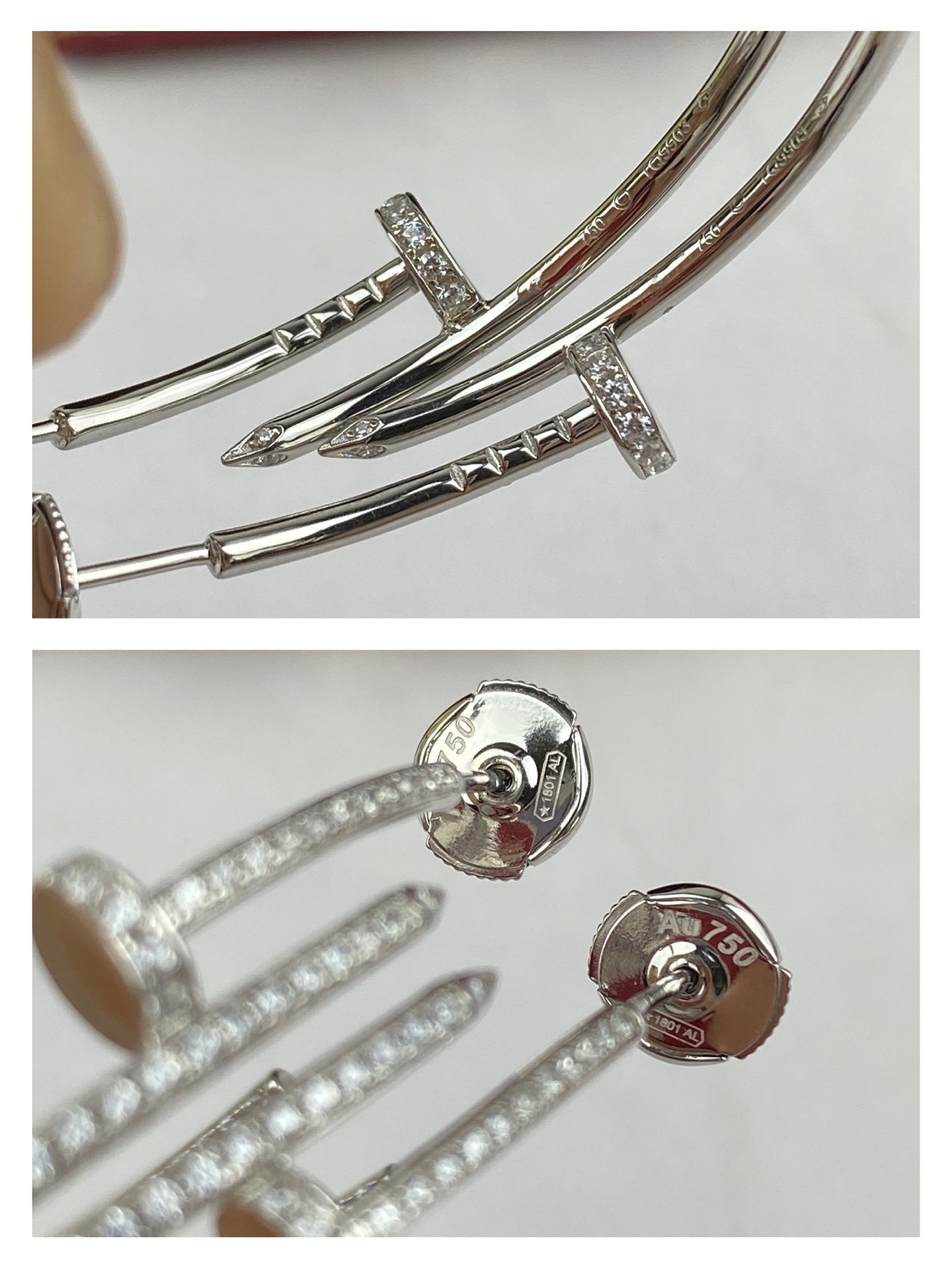 ¡®Glow Jewelry¡¯JUSTE EARRINGS FULL DIAMONDS 1.8MM