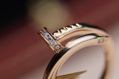[Glow Jewelry]JUSTE RING 2.65MM PINK GOLD DIAMOND