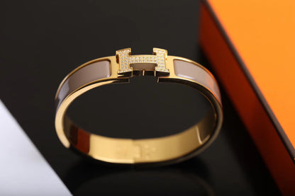 [Glow Jewelry]H BRACELET GOLD DIAMOND
