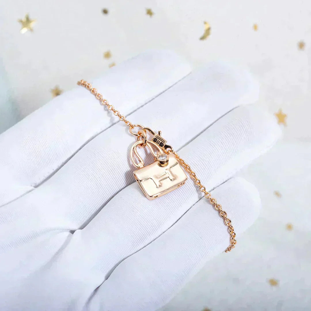 [Glow Jewelry]AMULETTE PEDANT ROSE GOLD NECKLACE
