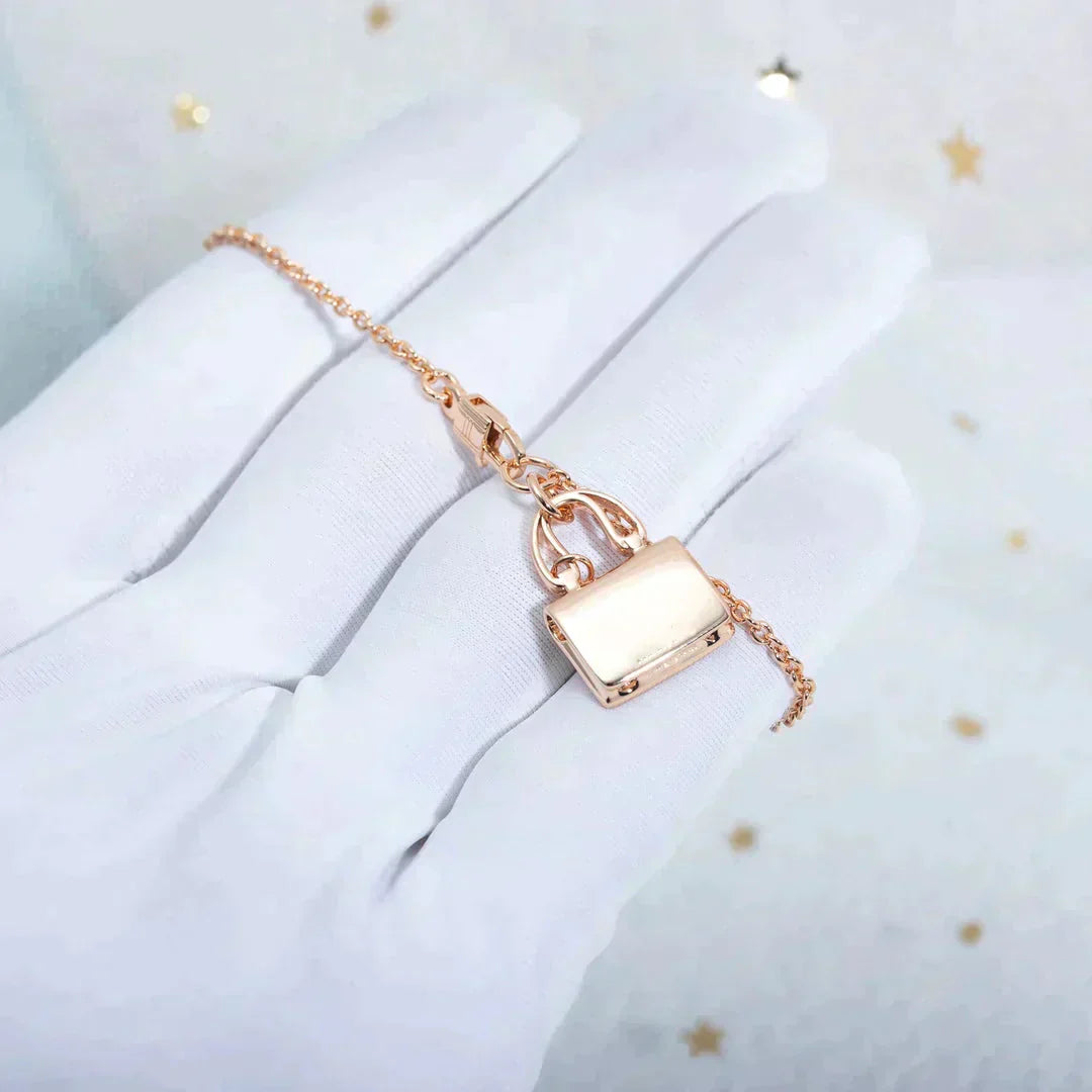 ¡®Glow Jewelry¡¯AMULETTE PEDANT ROSE GOLD NECKLACE
