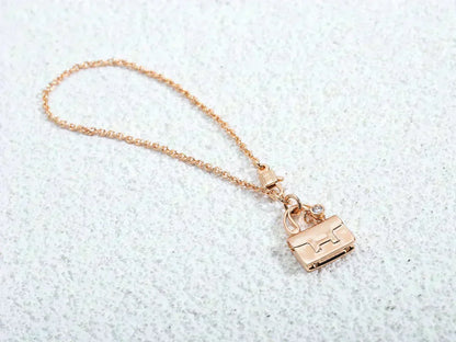 [Glow Jewelry]AMULETTE PEDANT ROSE GOLD NECKLACE