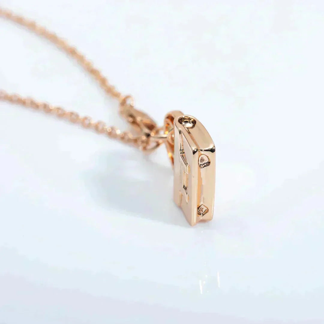 [Glow Jewelry]AMULETTE PEDANT ROSE GOLD NECKLACE