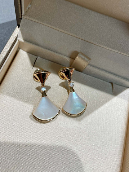 [Glow Jewelry]DREAM MOP 1 DIAMOND EARRINGS