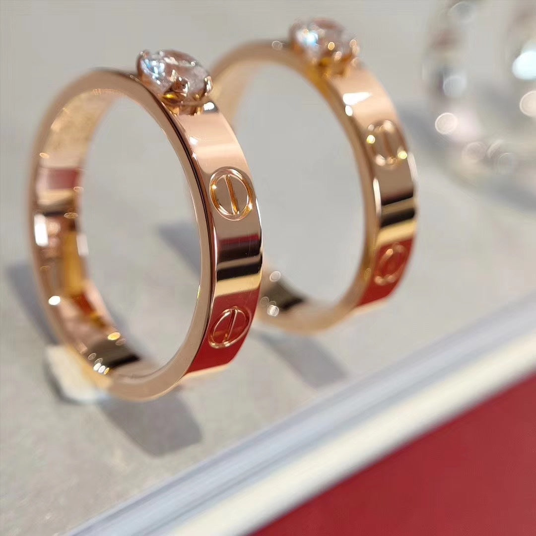 [Glow Jewelry]LOVE RING 3.6MM 1 BIG DIAMOND
