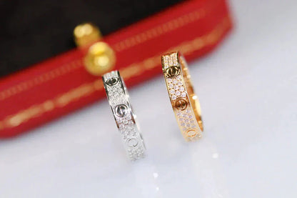 ¡®Glow Jewelry¡¯LOVE RING 3.6MM DIAMOND PAVED
