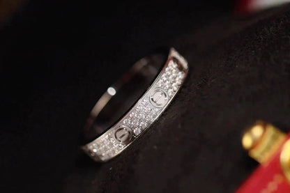 [Glow Jewelry]LOVE RING 3.6MM DIAMOND PAVED